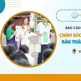 Học viên tham gia hoạt động chăm sóc sức khỏe tinh thần trong thời đại số.